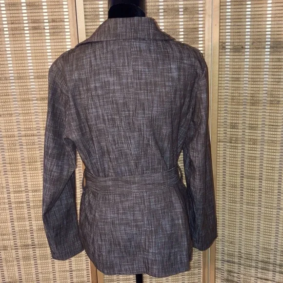 Sandro/ Women’s Brown Belted Double Breasted Blazer/Jacket - Size Large - Picture 4 of 11